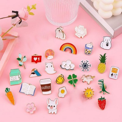Custom Cute Enamel Lapel Pins Brooch Pin Badge for Backpacks Bags Hats Clothes Decoration