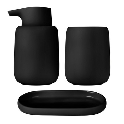 blomus Sono Black Bathroom Accessory Set