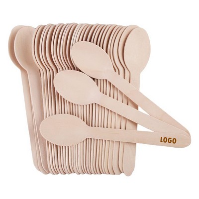 Disposable Wooden Spoons -Pack Of 100