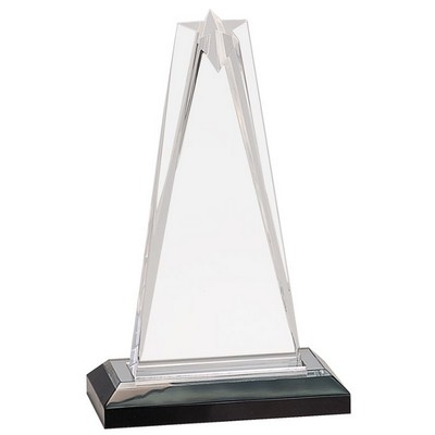 Silver Star Impress Acrylic Award 9"