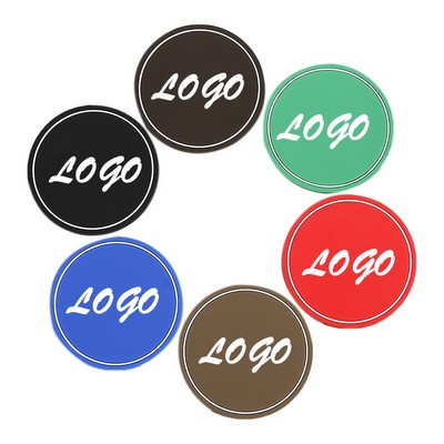 Soft PVC Beverage Cup Coasters for Office Dining Tables