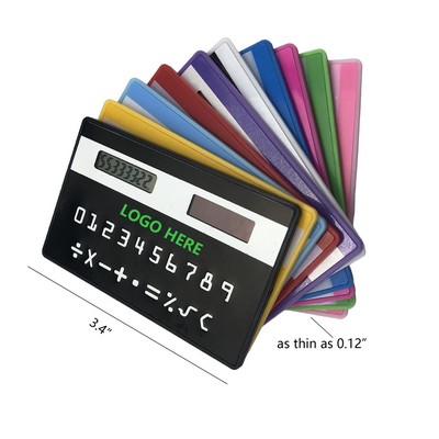 Super Thin Mini Solar Calculator