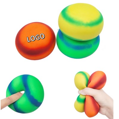 TPR Soft Rubber Rainbow Venting Ball