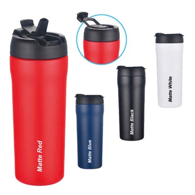 25 Oz. SS Vacuum Tumbler With Dual Use Lid