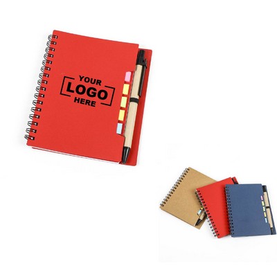 Portable Spiral Notebook with Tabs