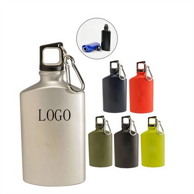 Military Flat Bottle With Carabiner