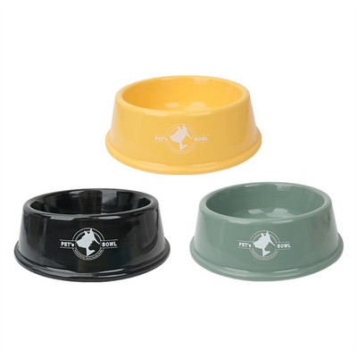Anti Rollover Plastic Pet Bowl For Food or Water