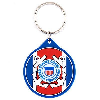 Officially Licensed U.S. Coast Guard PVC Keychain