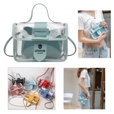 Female Transparent Messenger Bag
