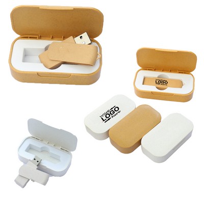 Wheat Straw Usb Flash Drive Set