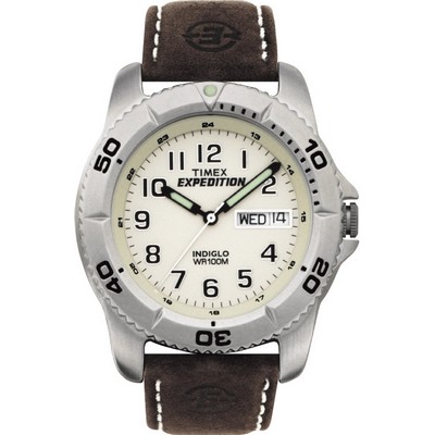 Timex® Men's Expedition Watch w/Leather Strap
