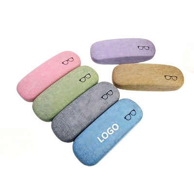 Linen-Textured Hard Shell Protective Eyewear Case
