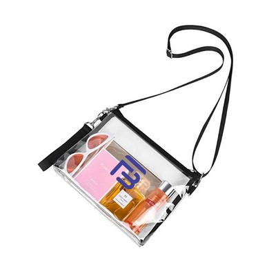 Clear PVC Waterproof Crossbody Bag