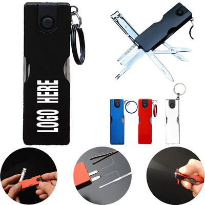 9-in-1 Folding Mini Manicure Sets Keychain