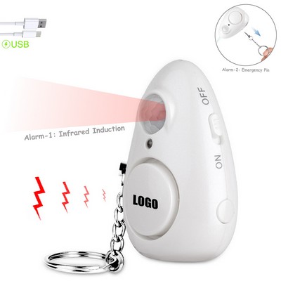 Rechargeable 2" 1 Alarm w/Flashlight