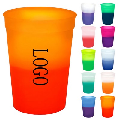 Plastic Cold Drink Color Changing Cup