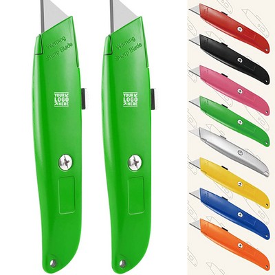 Premium Utility Knife Retractable All Metal Heavy Duty Box Cutter