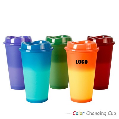 Handy 16 Oz. Plastic Color Changing Cup