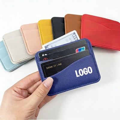 Wave-Pattern Thick PVC Card Holder