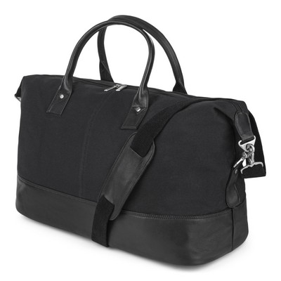 Bugatti Colombian Leather Duffle Bag-Black