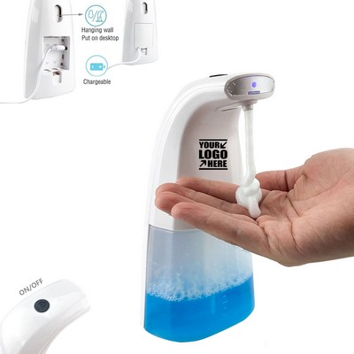 White Automatic Sanitizer Dispenser