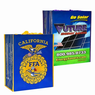 145g Full-Color Laminated Woven Custom Promotional Bag (14"x17"x8")