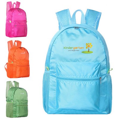 Foldable Backpack with Side Mesh Pockets