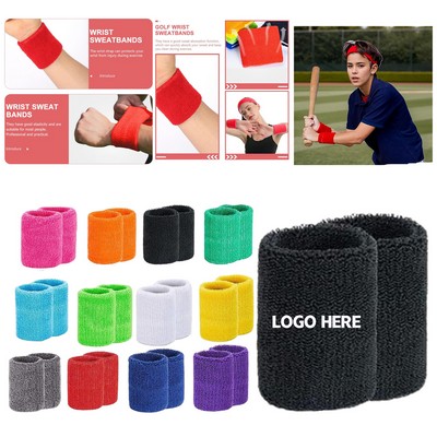 Breathable Sports Wrist Sweatband Guard