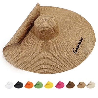 Wide Brim UV Proof Straw Hat