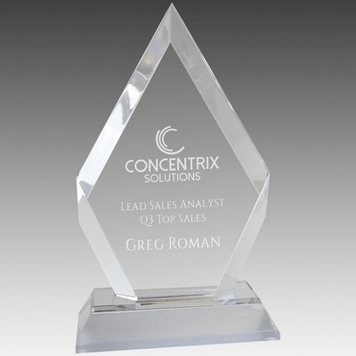 Frosted Base Diamond Impress Acrylic