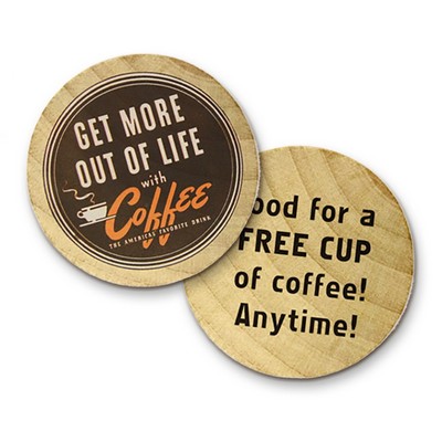 1.75" Wooden Dollar Coin