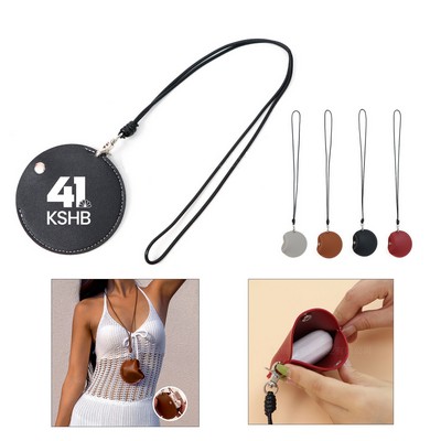 Leather Earphone Storage Bag