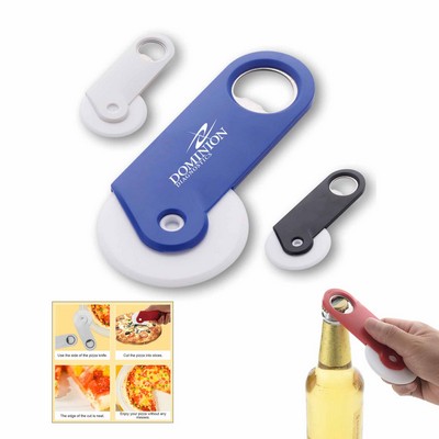 Pizza Roller Cutter with Bottle Opener