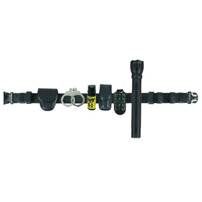 Synthetic Leather Gear Belt Combo