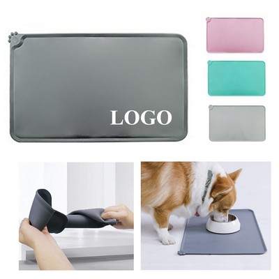 21" Large Silicone Waterproof Pet Feeding Mat