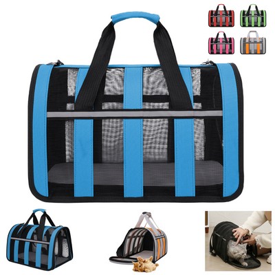 Puppies Pet Carrier Bag W/ Mesh Sides