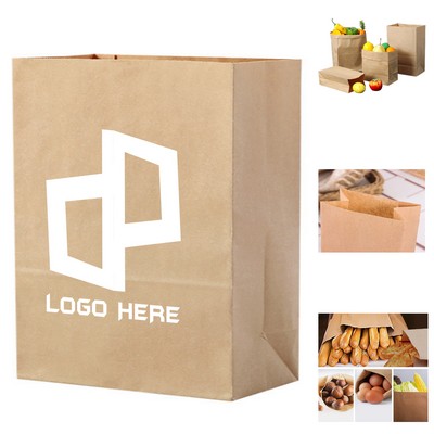 9.84X5.51X12.99" Thicken Grease Proofing Kraft Paper Bag