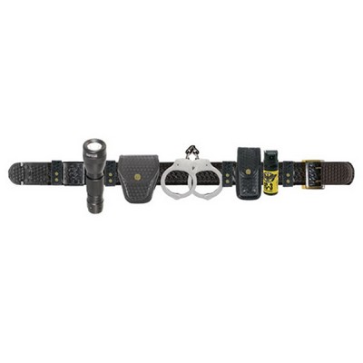 Synthetic Basket Weave Leather Gear Combo Belts