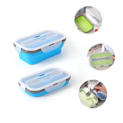 30 Fl Oz Folding Silicone Crisper With Spork