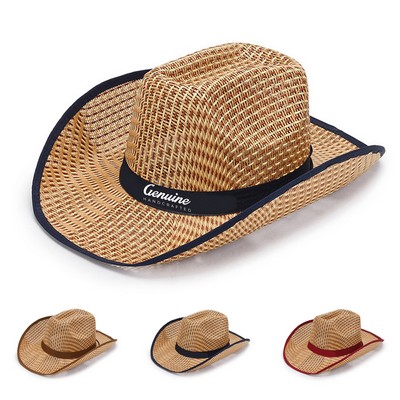 Trendy Straw Western Cowboy Hat