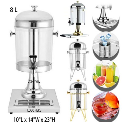 8 Liters Stainless Steel Beverage Tower
