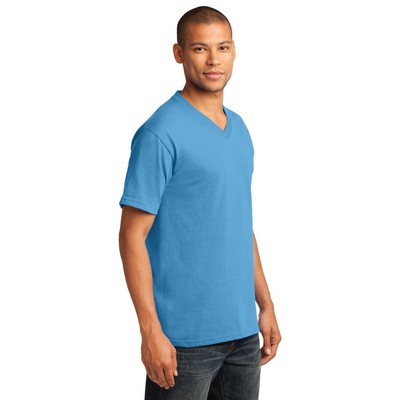 Port & Company Core Cotton V-Neck Tee