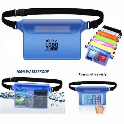Waterproof Touchscreen Phone Pouch With Waist Belt