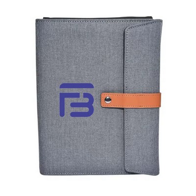 Smart PU Leather Power Notebook