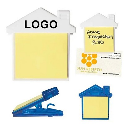 House Clip With Sticky Notes