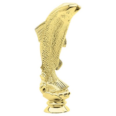 4" Gold Plastic Salmon Trophy Figure