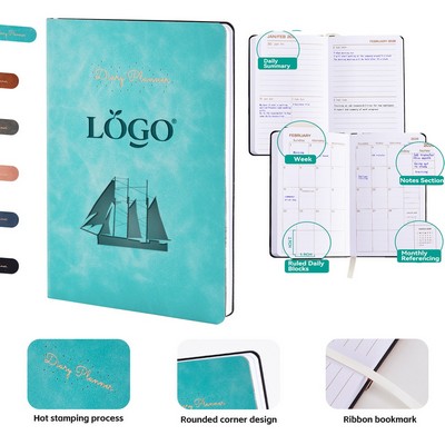 July 2025-June 2026 A5 Leather Planner