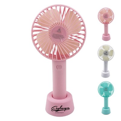 LED Text Display Handheld Fan