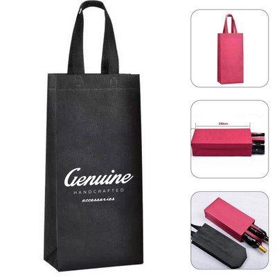 Dual Bottle Non-Woven Wine Carrier Bag