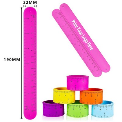 Ruler Silicone Slap Wristband